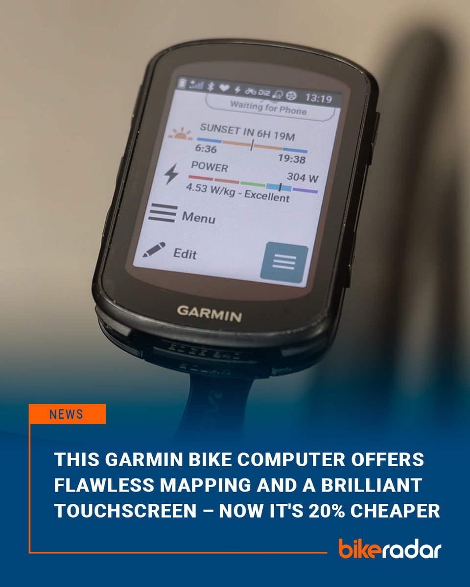 bikeradar's tweet photo. Improve your spring training with this discounted Garmin Edge 840 Solar.

Read more 👉 https://t.co/Rgn5fioYcZ https://t.co/xSPWb7EMAd