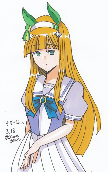 サイレンススズカを描きました。