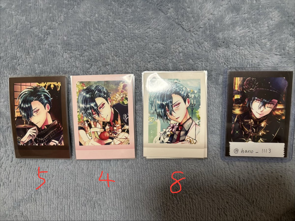 hano_1113's tweet photo. @nuuun___x こんばんは。ご返信ありがとうございます。
まとめてお引き取りいただけるとのこと、ありがとうございます。

他のお譲り可能なお品物は分かりにくいですがお写真ご確認いただけますと幸いです🙇🏻‍♀️赤文字はN、青文字は箔の枚数になってます。 https://t.co/1NzX0FxtZy