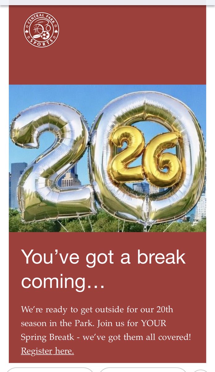 cntrlparksports's tweet image. Spring Breaks start next week. We’ve got them all covered!Mini-camp runs 3/23-4/17. See you in the Park! #CentralPark #SpringBreakCamp #camp #sports