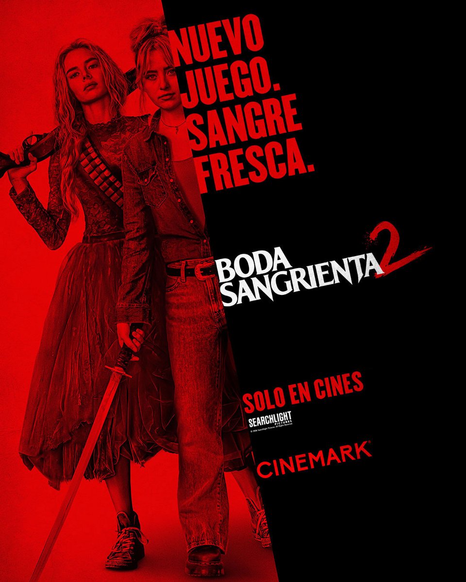 Ellas ya están listas para correr, gritar y maldecir. ¿Ustedes?

#BodaSangrienta2 llega en marzo.
Disfrútala en CINEMARK. 🍿