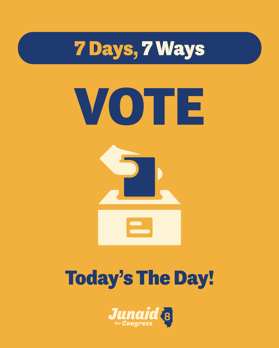 Junaid For Congress (IL-08) tweet media