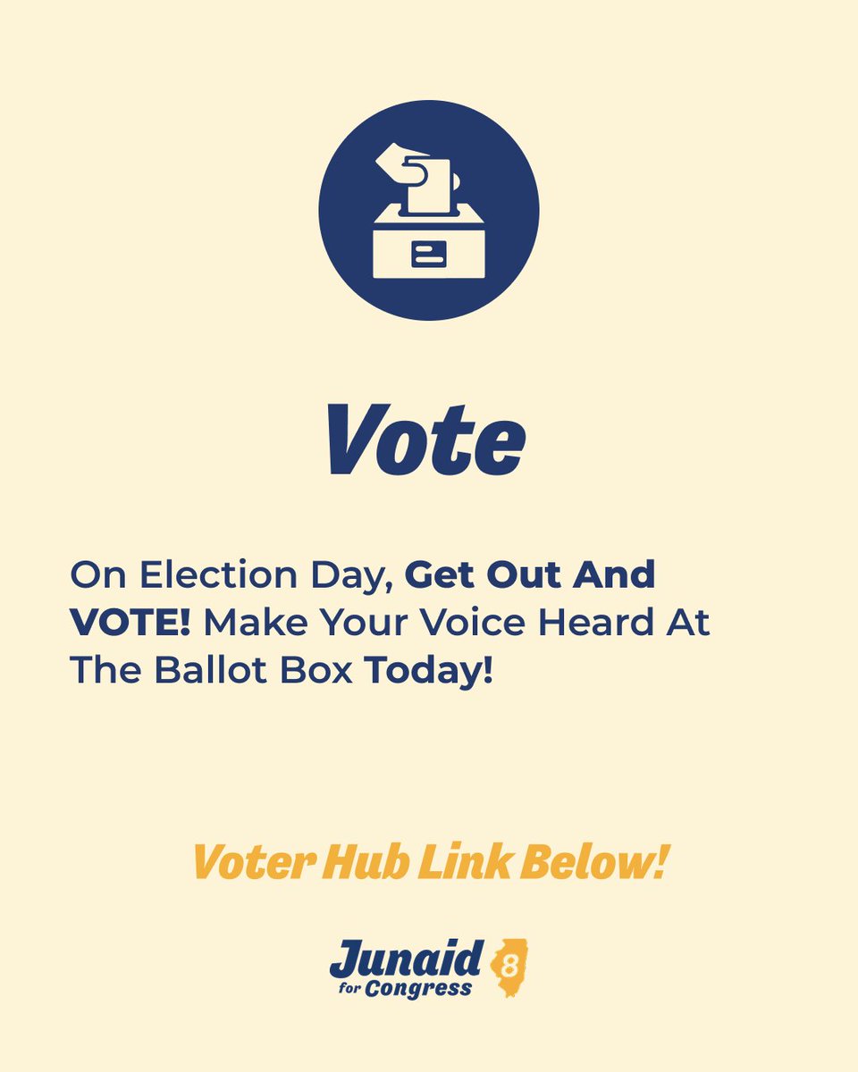 Junaid For Congress (IL-08) tweet media