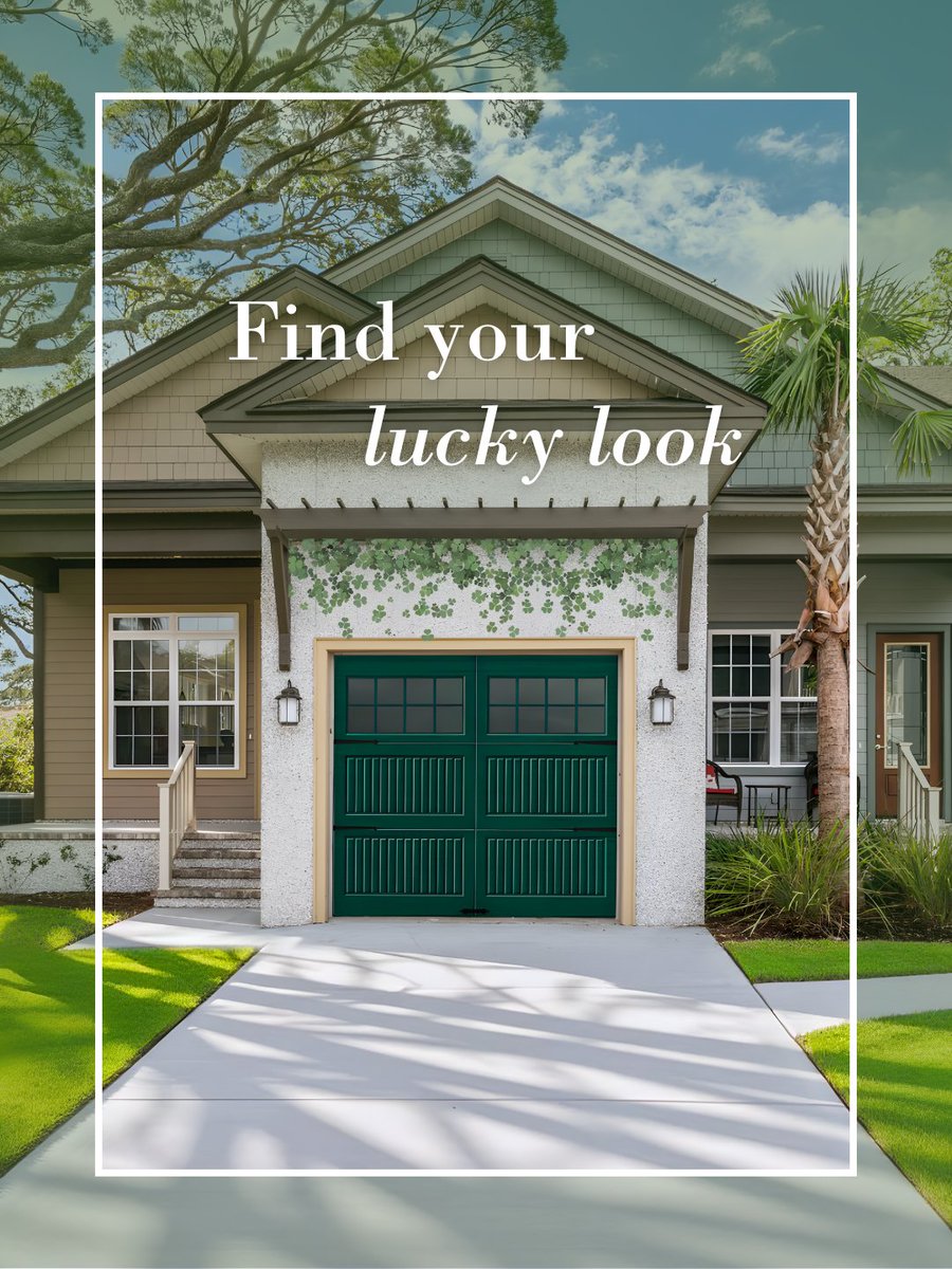 OverheadDoorEdm's tweet photo. Can't pinch us this #StPatricksDay! 🤏 Green stains &amp; paint are available for your #garagedoor 🍀 Want other colors? We have many finishes for #homeowners—contact us! 

📞(780) 451-0060
🖥️ https://t.co/w1PZXZ52eN

#EdmontonHomes #PaintOptions #HomeImprovement #ExteriorDesign https://t.co/744ImJyqfq