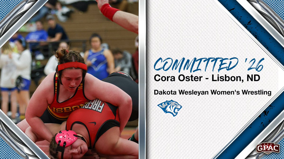 DWTigerWWR's tweet photo. Joining the Tigers in Fall 2026 from the "Roughrider State" Lisbon, North Dakota. Please Welcome Cora Oster! 
#Bleedblue #gotigers #faith #family #service https://t.co/FBjpVstFCz