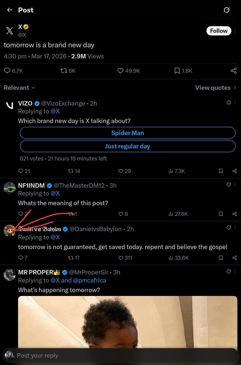 Completely Unrelated Replies tweet media