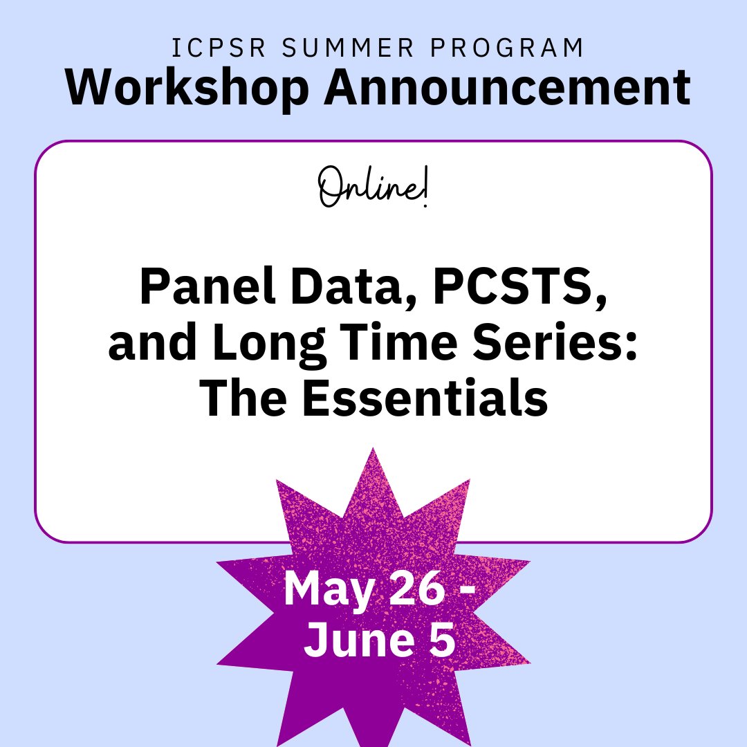 ICPSR Summer Program tweet media
