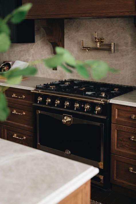 pamvonhadder's tweet image. gold handles on dark wood cabinetry is THE best design choice you can make. I'm obsessed.