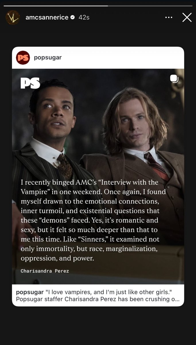 Interview with the Vampire Updates tweet media