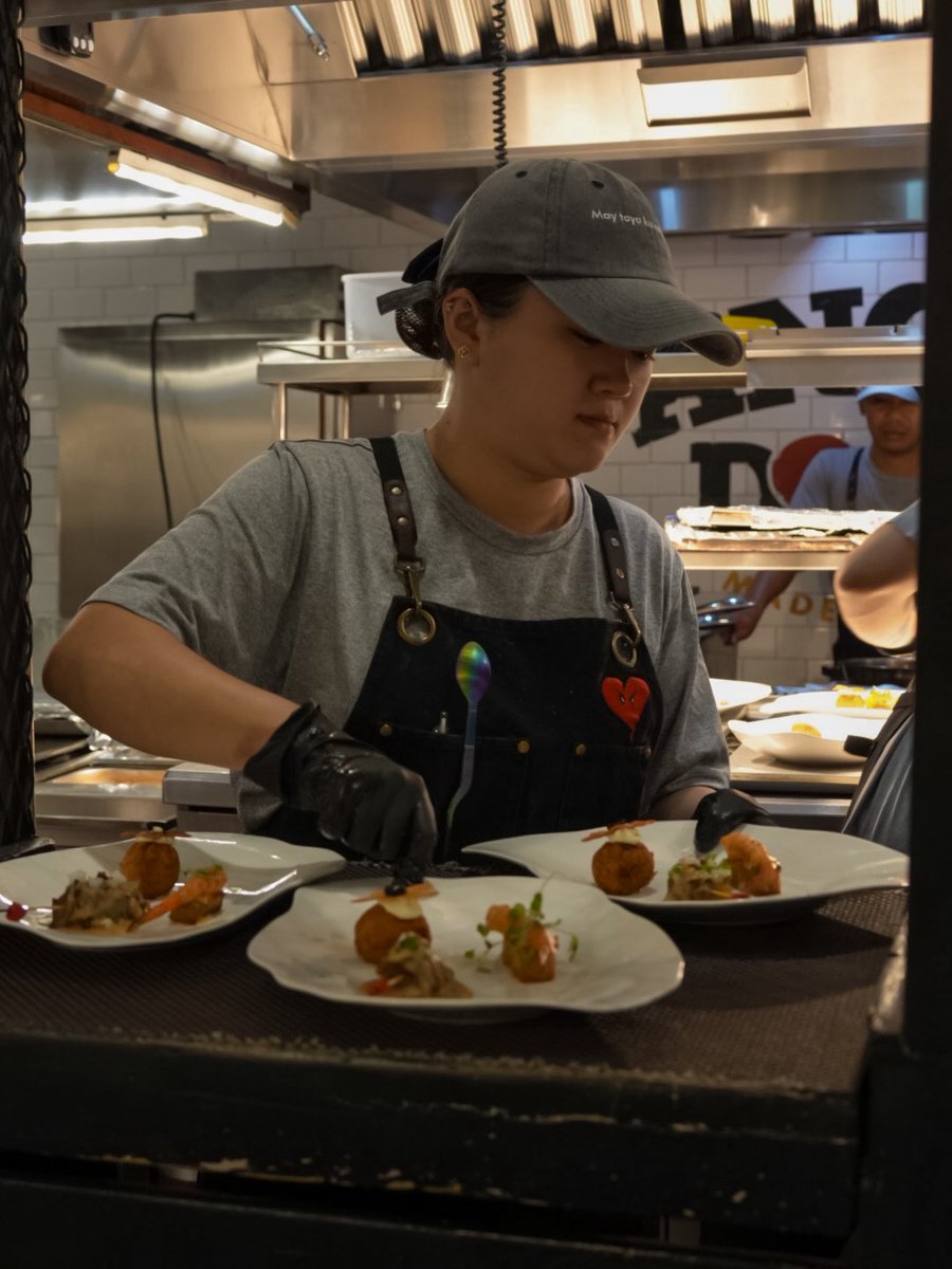 officialjudayph's tweet photo. We don’t just serve dishes—we serve moments. ❤️
Mas sumasarap talaga ang kainan at kwentuhan with Chef Judy Ann, Chef Sonny, at ang buong Angrydobo crew! April Chef’s Night is still open! Kita kits! ✨
#JudyAnnSantos #ADChefsNight #AngrydoboPH #ThisIsLove #LoveEatRelationship https://t.co/IqYCvAorg2