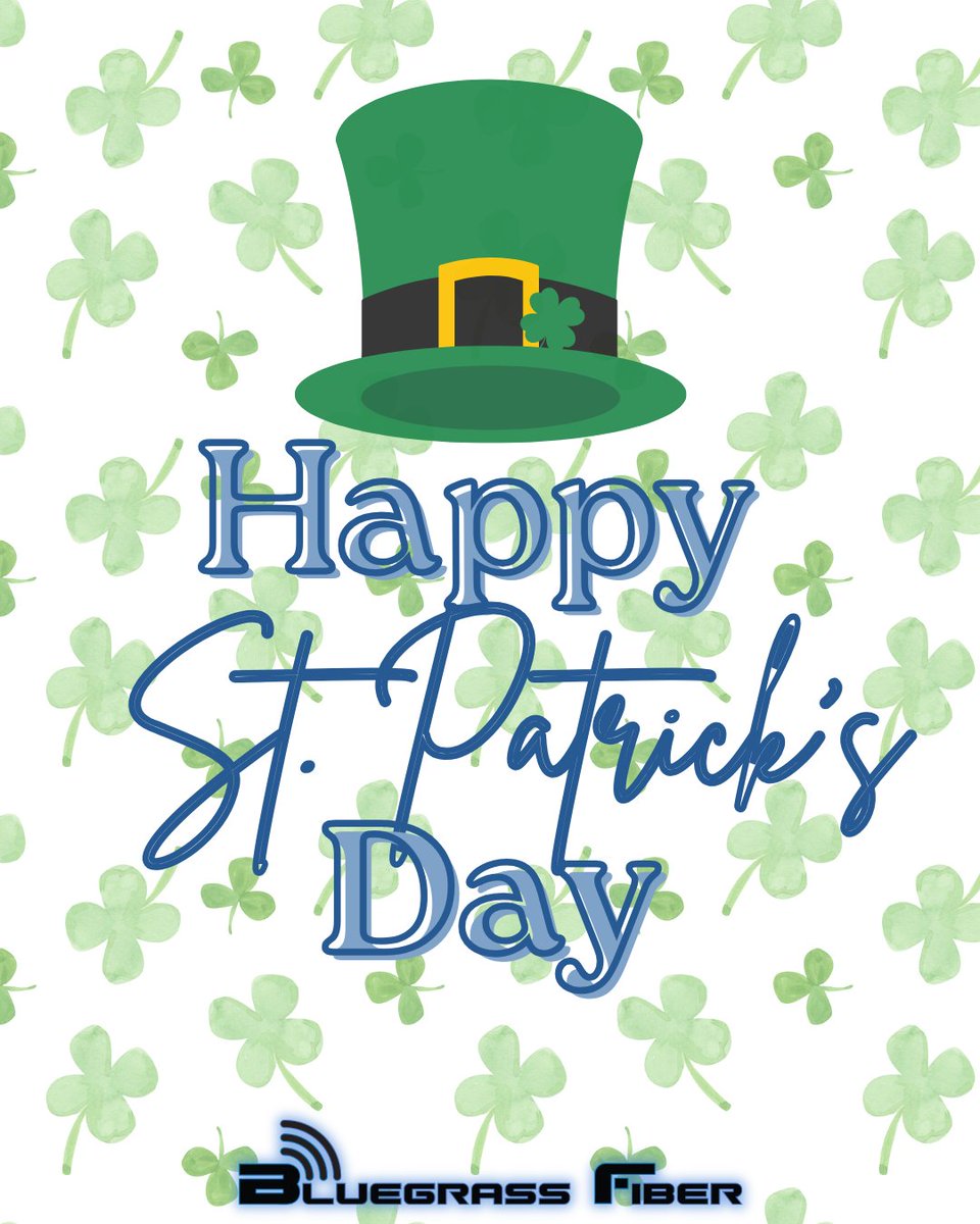 BluegrassFiber's tweet image. Happy St. Patrick’s Day from Bluegrass Fiber! 🍀
You don’t have to rely on luck to have a great connection; just reliable internet you can count on. 💚

#BluegrassFiber #StreamLocal #StPatricksDay #Connection #Green