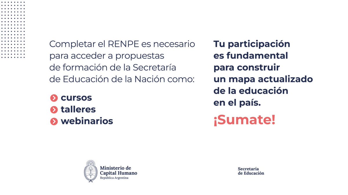 Ministerio de Capital Humano tweet media