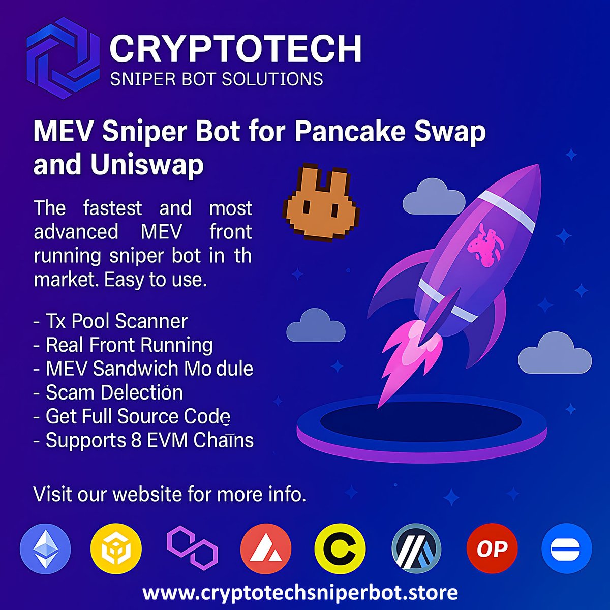 PanicoNa_Band's tweet photo. Check out the new MEV Bot for Solana from Cryptotech - Money Back Guarantee! Visit: https://t.co/SIHOPPfOIF #BNB #Ethereum #Solana #MEV #Sandwichattack #Bitcoin #BTC https://t.co/XznWqg3o3G