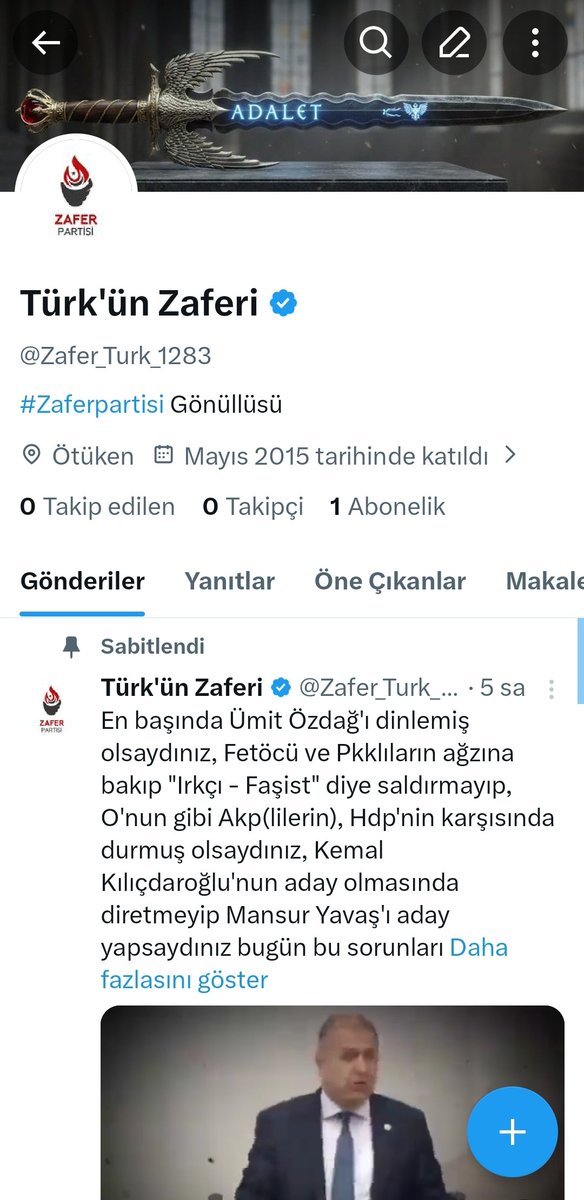 Türk'ün Zaferi tweet media