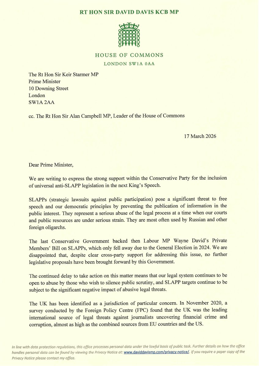 David Davis MP tweet media