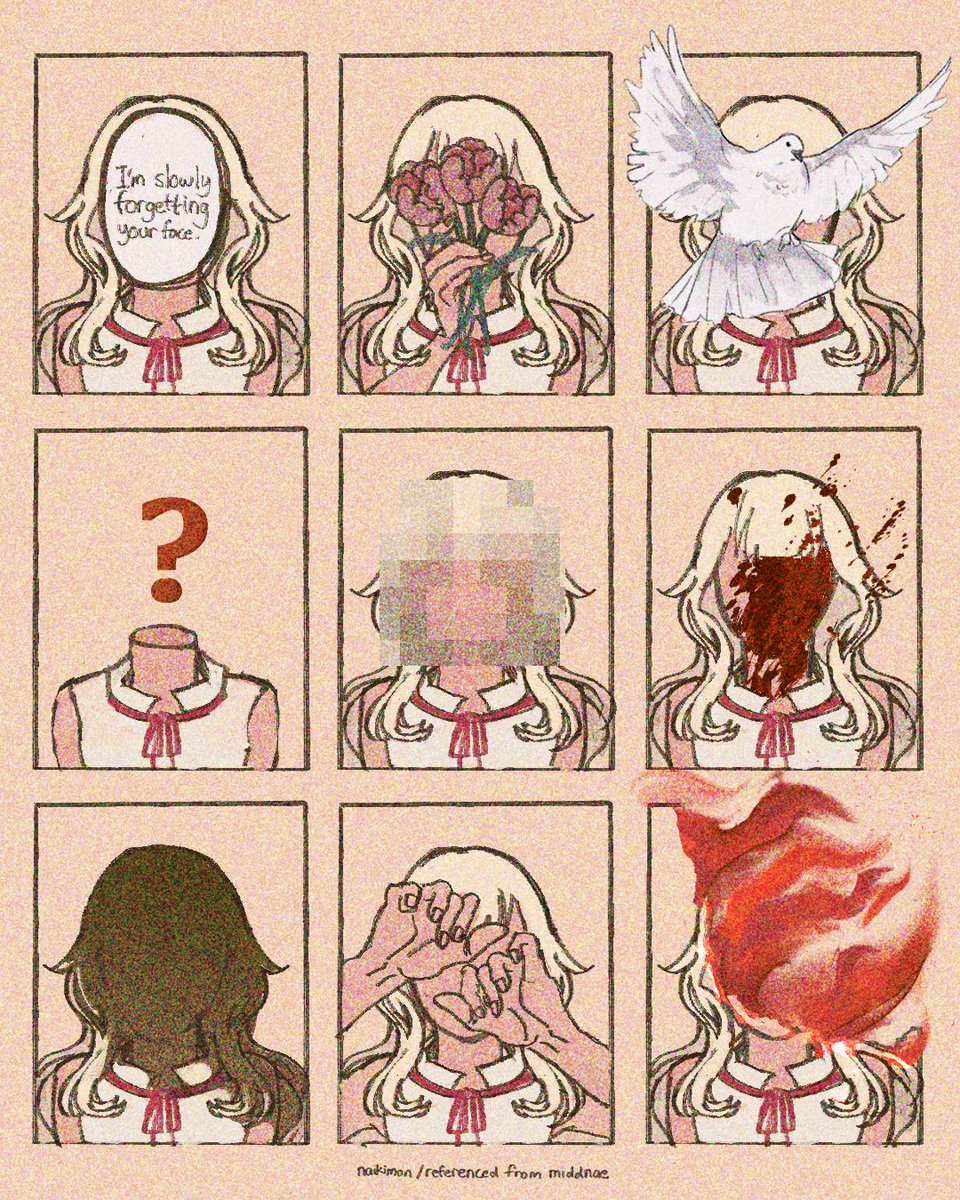 I'm slowly forgetting your face #oc