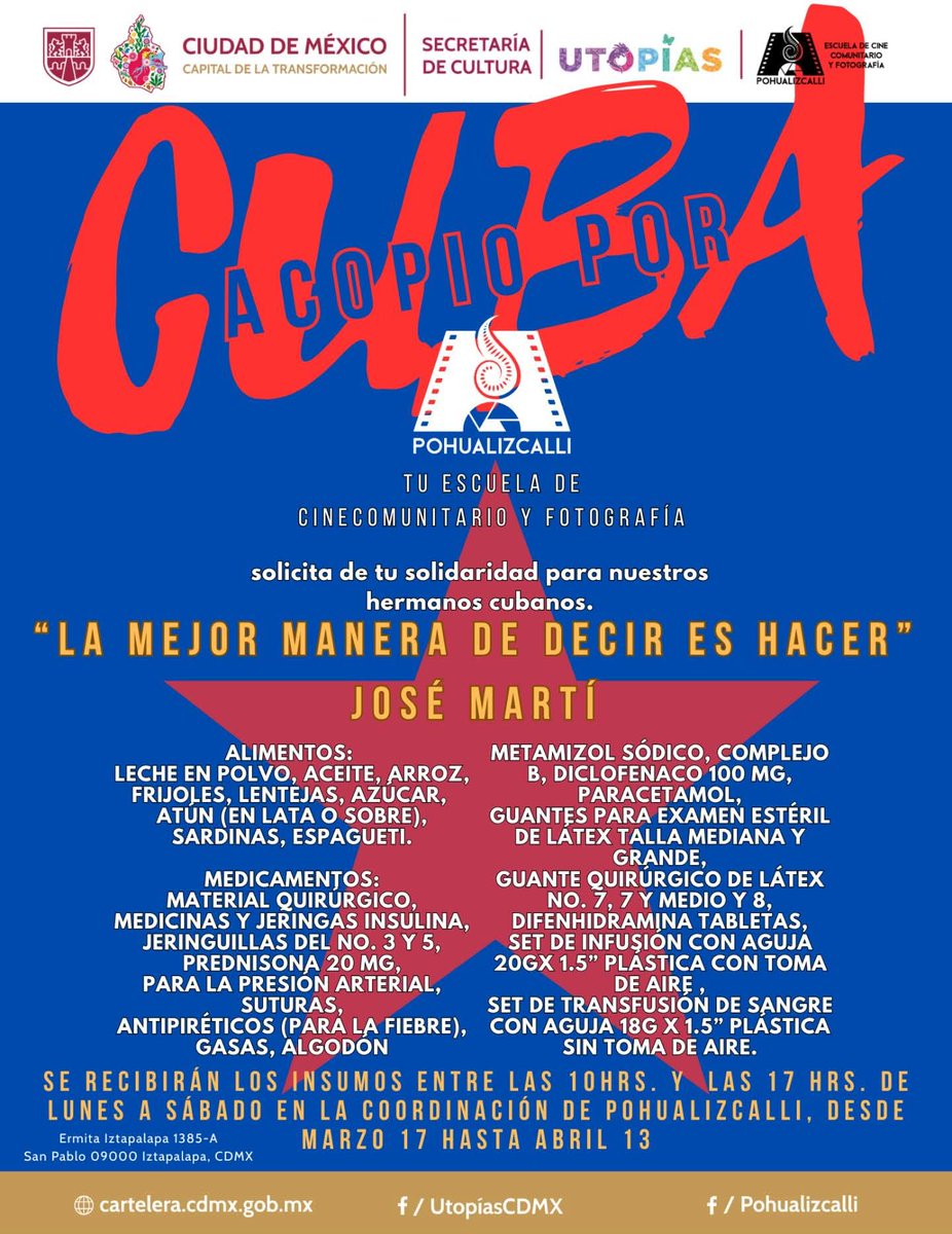 Mov. Mexicano de Solidaridad con Cuba 🇲🇽🇨🇺 tweet media