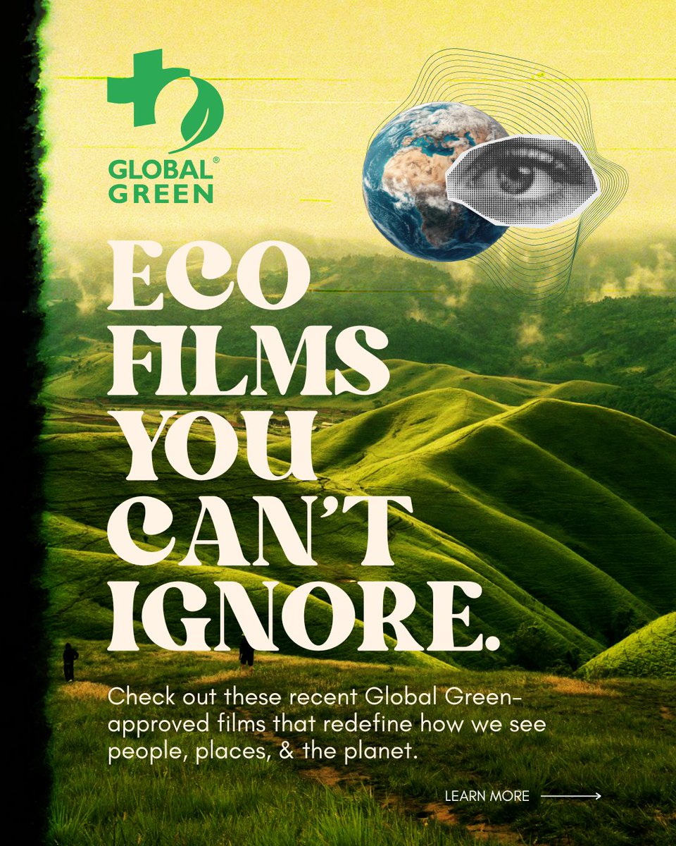 globalgreen's tweet image. Some of the most powerful climate stories right now are being told through film, and these recent releases are too good to skip. Add them to your watchlist and let them spark something. ⚡️ 

#EcoFilms #ClimateActionNow #SustainableCinema