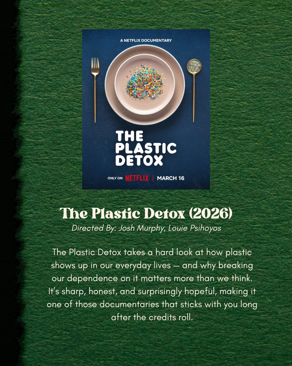 globalgreen's tweet image. Some of the most powerful climate stories right now are being told through film, and these recent releases are too good to skip. Add them to your watchlist and let them spark something. ⚡️ 

#EcoFilms #ClimateActionNow #SustainableCinema