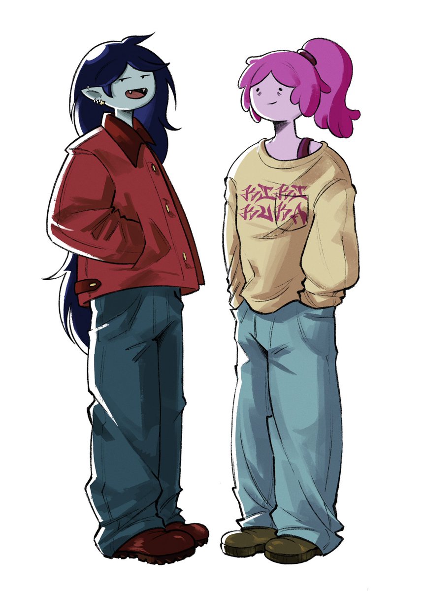 kikikukagay's tweet photo. rewatching adventure time and had an urge to draw my fav babies #adventuretimefanart https://t.co/FjhWxREB6I