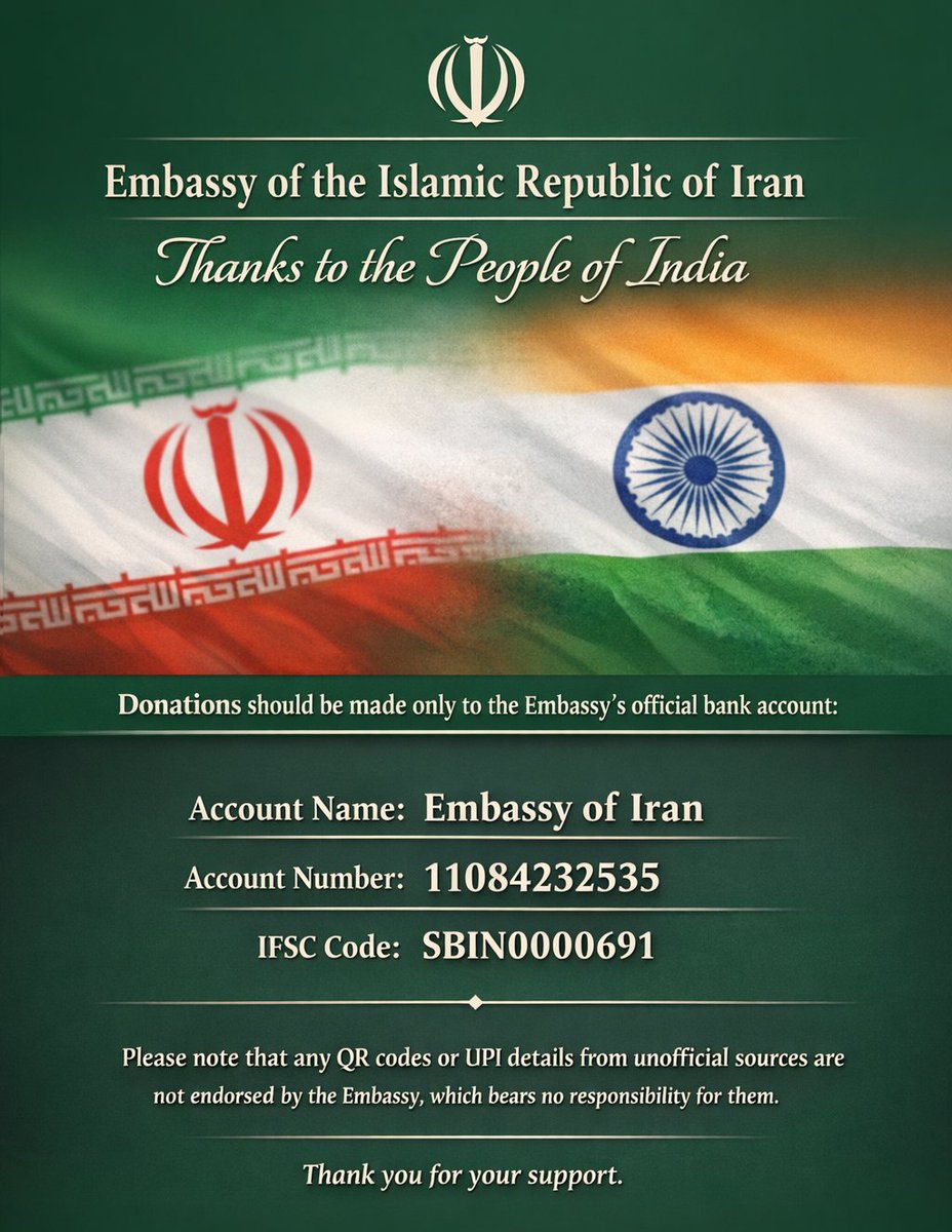 Iran in India tweet media