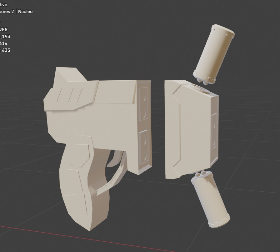 MelbiStudios's tweet photo. Melbi Studios is excited to share our new game.
Not much to reveal yet, but here’s a teaser: a modular weapon system where you can build almost any weapon with hundreds of combinations.
#gamedev
#indiedev
#indiegame
#gamedevelopment
#indiedevlog
#3dmodeling
#blender3d
#devlog https://t.co/tX13VPfJN3