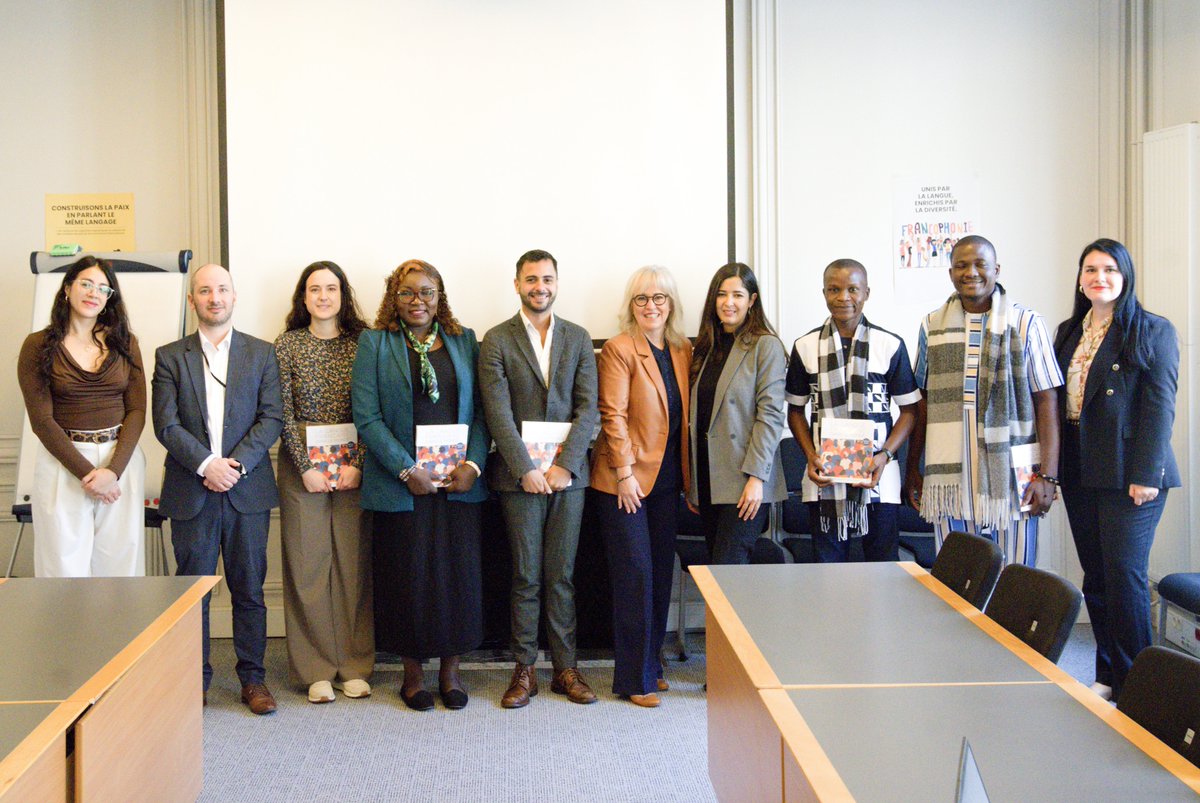 OIFrancophonie's tweet photo. L’Administratrice de l’OIF, @Sthilairec, a ouvert ce jour les travaux du Conseil d’administration du Réseau international de la jeunesse de la #Francophonie (RIJF), au siège de l’OIF, à Paris.

Elle a salué l’engagement des plus de 400 membres issus de 30 pays et réaffirmé la place centrale de la #jeunesse, au cœur des priorités et de l’action de l’OIF.

Le RIJF est une interface privilégiée de dialogue, de consultation et d’engagement des jeunes dans l’espace francophone.