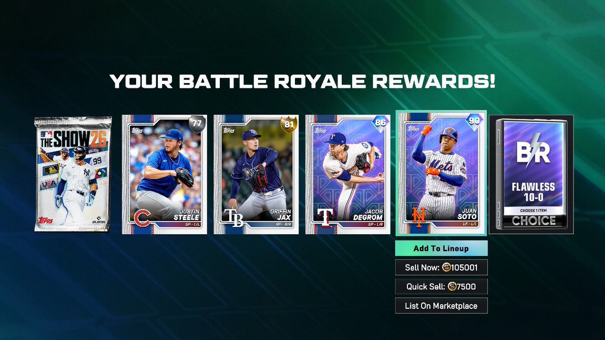 MLB The SHOW26 Stubs & BR Flawless |MUT &CUT Coins tweet media