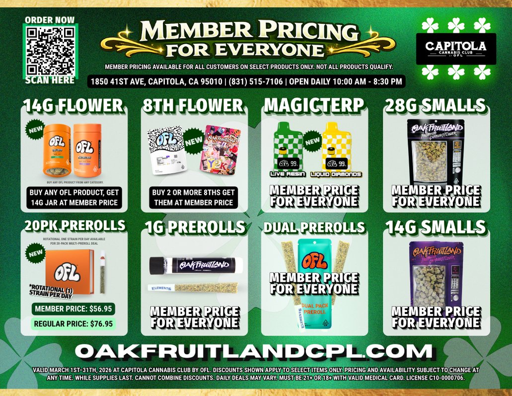 Capitola Cannabis Club By OFL tweet media