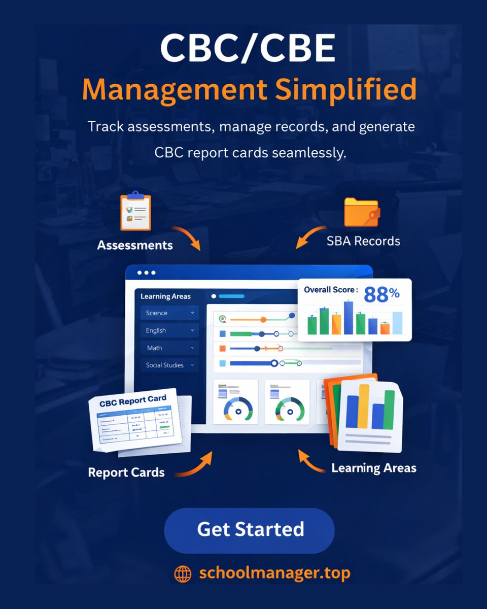 system_20256's tweet photo. 📚 CBC/CBE. Fully digitized.

From assessments → to report cards
in one seamless flow.
Built for modern schools.

👉 https://t.co/ktVM4aqRhY https://t.co/JANh0otl97