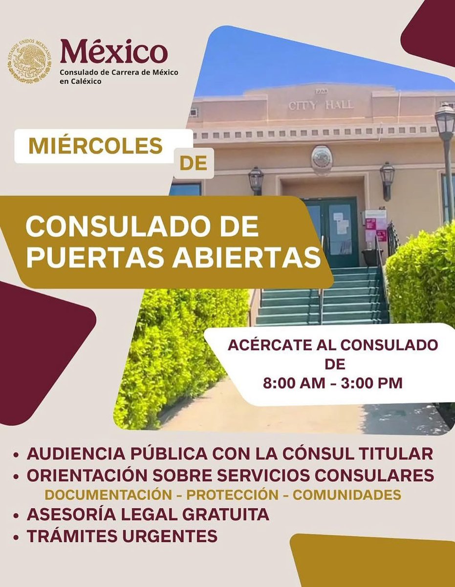 Consulado de México en Caléxico tweet media