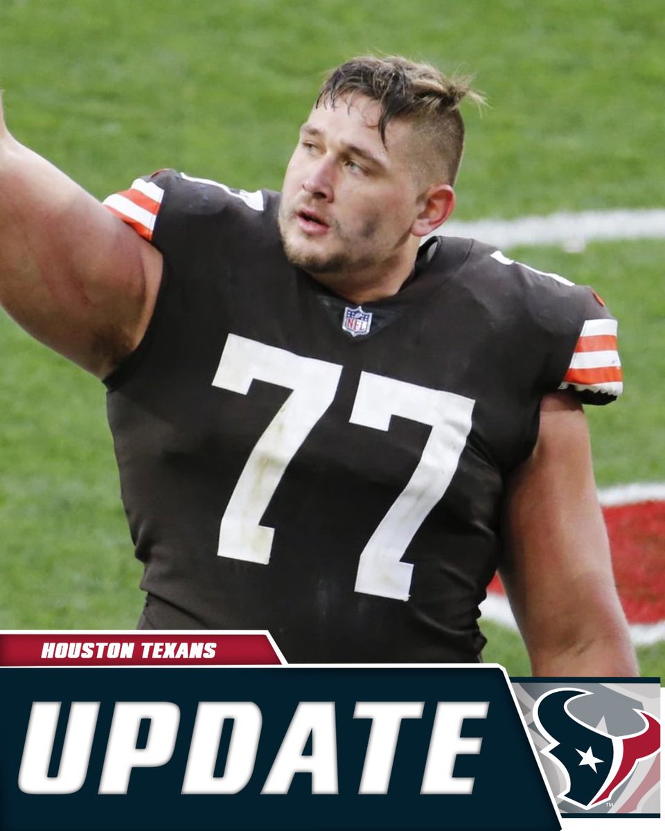 BREAKING: The Texans are signing Pro Bowl G Wyatt Teller to a two-year deal 🔥🔥🔥