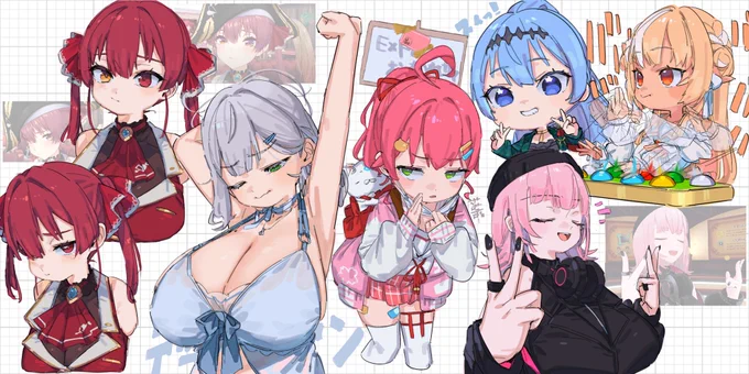 これまで撮ったスクショとか見ながら色々描いてみたり。 深夜のお絵描き、とても楽しい。