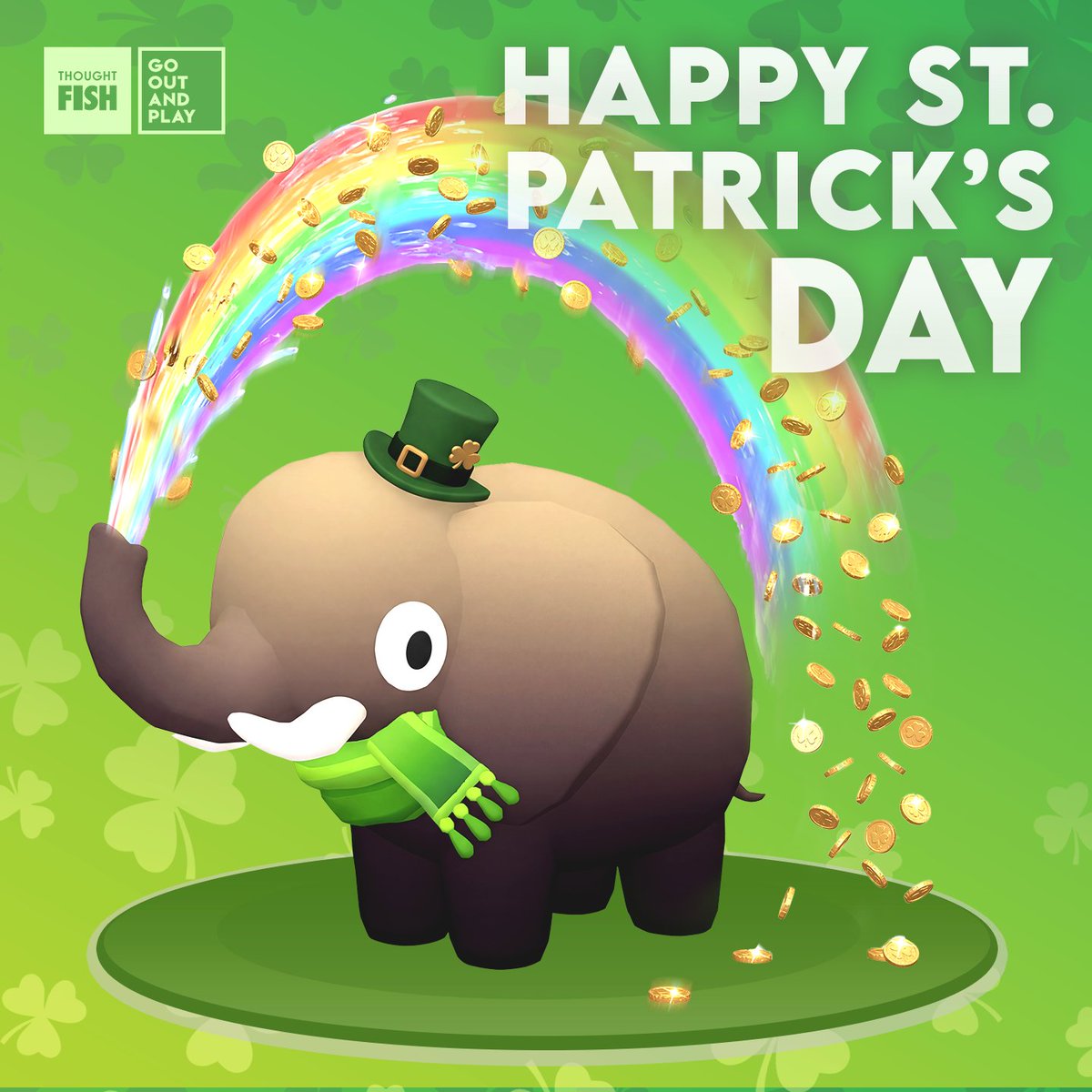 ThoughtfishGmbH's tweet photo. We hope that luck is on your side today 🍀

Happy St. Patrick's Day from all of us at Thoughtfish! 
#StPatricksDay #indiedev https://t.co/DGWlA9Z5Tr