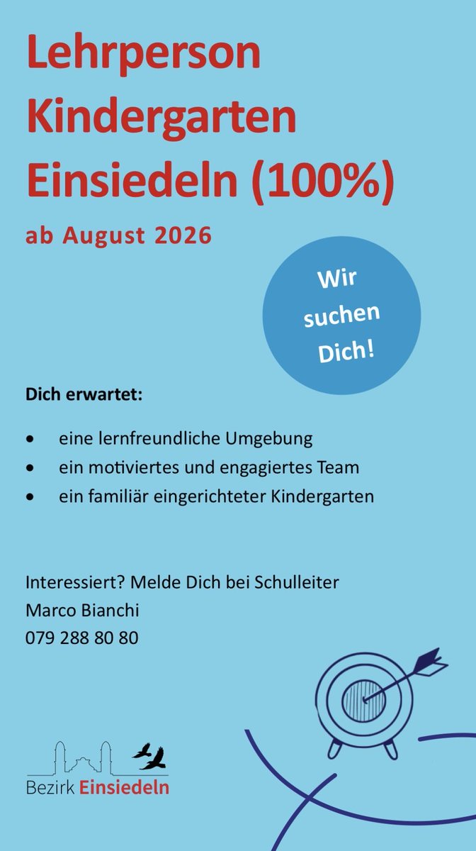 #Einsiedeln #Schulen #publicjob #offenestellen #Lehrperson - Bewirb dich!