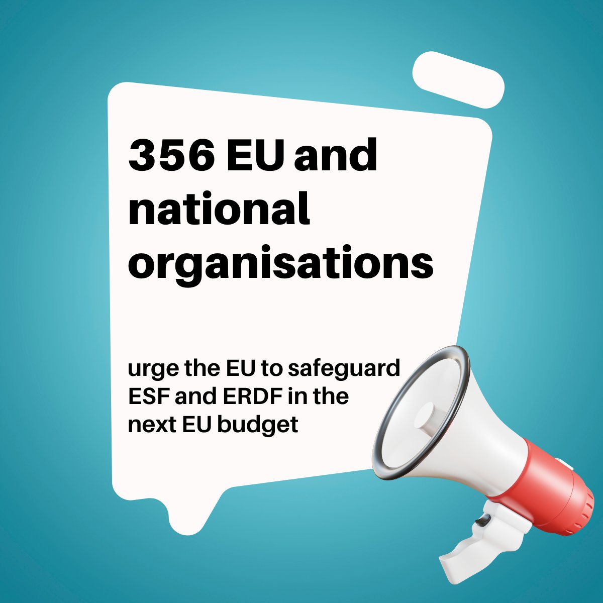 futuredeva's tweet image. Together with 355 organisations across Europe we call  for a stand-alone European Social Fund Plus and European Regional Development Fund in the next EU budget.
Strong EU social investment is essential for jobs, skills, inclusion and regional cohesion.
#EUFunds4Social #ESFPlus