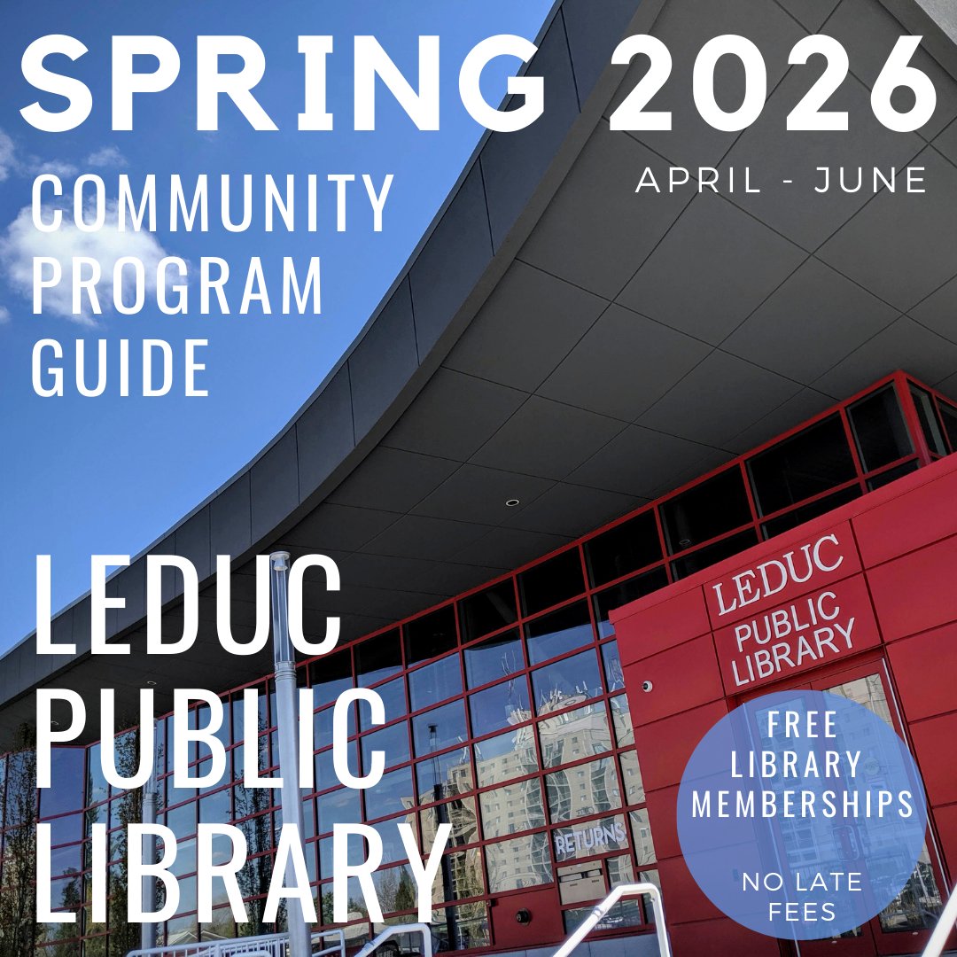 LeducLibrary's tweet photo. 🌸 Our Spring Community Program Guide here for April–June. Registration kicks off at 6 pm on Wednesday, March 18—don’t miss out!
Stop by to grab your copy or explore it online at https://t.co/qkwYDC8KHA.
#Spring2026 #LeducLibrary #CommunityPrograms #Leduc #LeducCounty https://t.co/M9K2rUZhQL