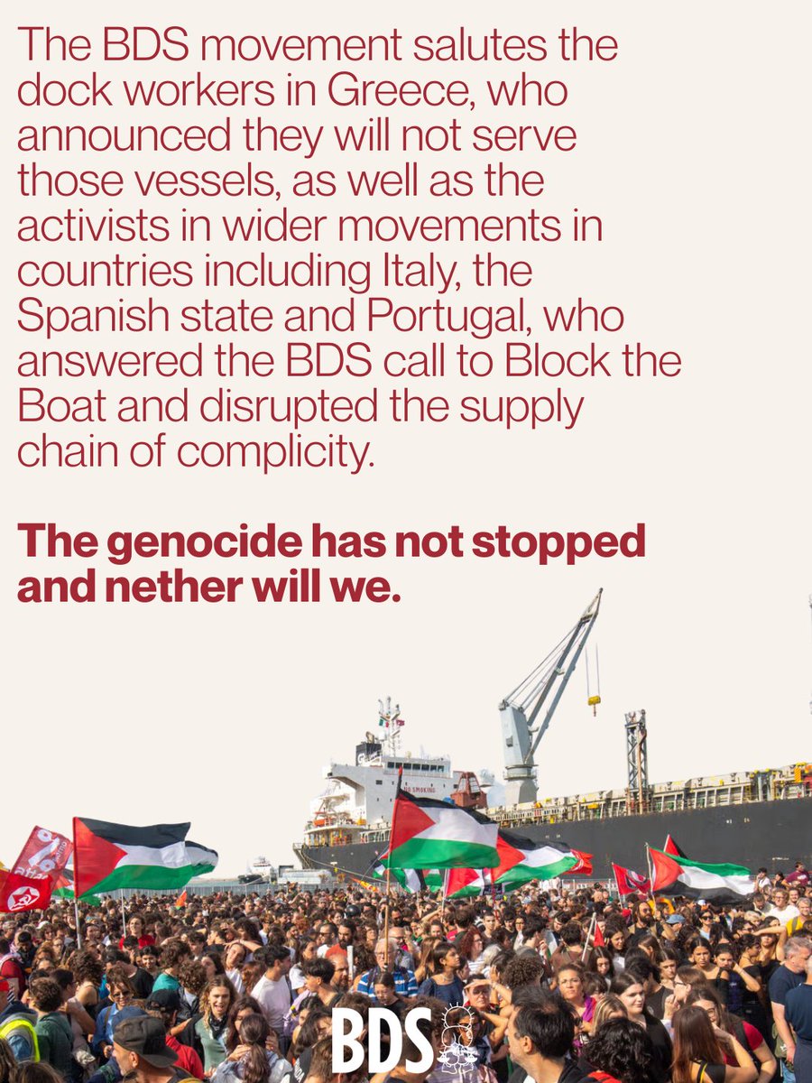 BDS movement tweet media