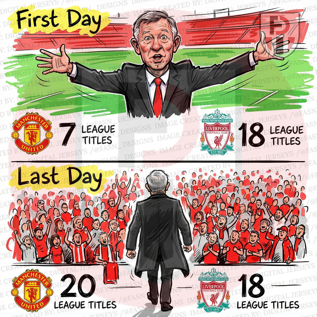 How many retweets can we get for Sir Alex Ferguson? 

#MUFC 🐐