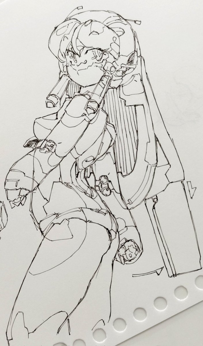 Qwm04LNAymk2a7E's tweet photo. ラムロイドって知ってます？
#ロボ娘なんでも投稿祭 #メカ娘 #アナログ画 #線画 #園田健一 https://t.co/R1Rk9fWDtm