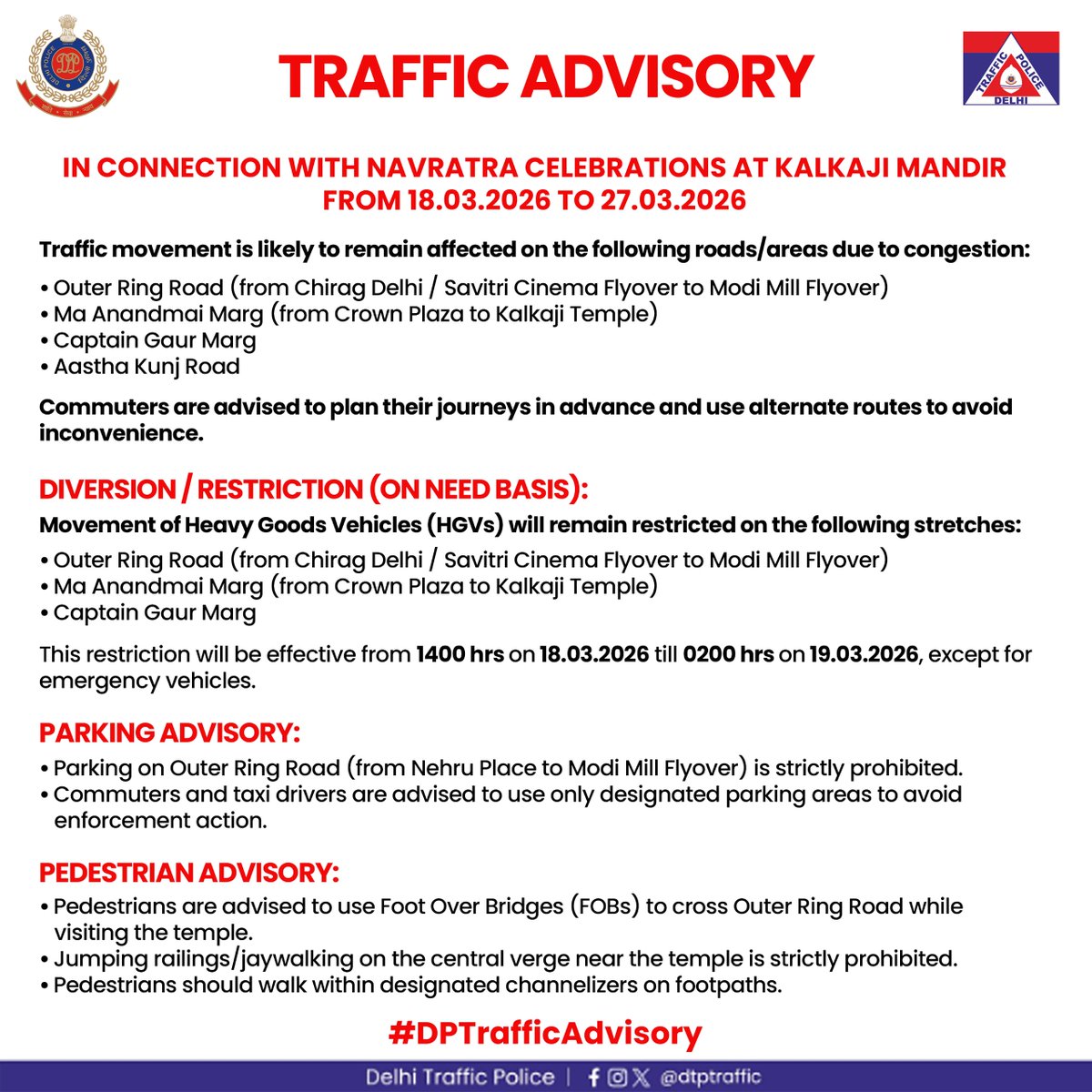 Delhi Traffic Police tweet media