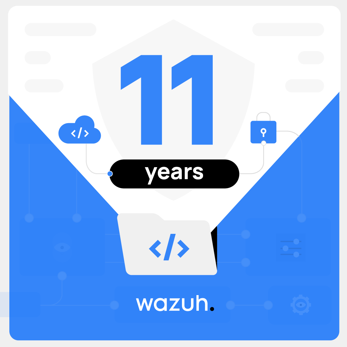 wazuh's tweet photo. 🎉 Wazuh turns 11! 🎉

Thanks to everyone who has been and continues to be part of this. A milestone we celebrate with our biggest chapter yet.

🚀 Wazuh 5.0 is coming 
• New detection engine 
• Unified data schema 
• Native threat intelligence 

Beta soon.
Stay tuned! 💙 https://t.co/AH6scADyea