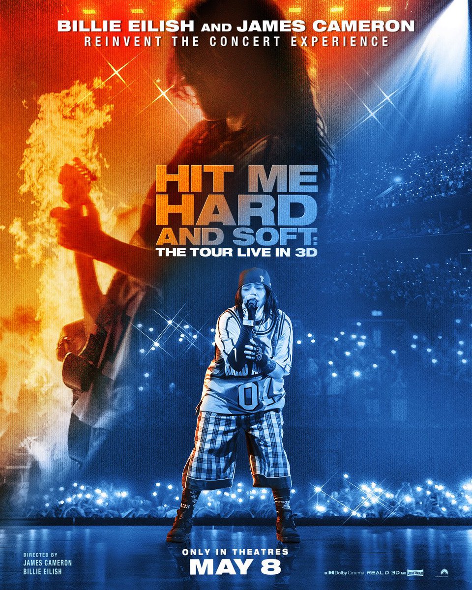 The Poster for Billie Eilish & James Cameron's 'HIT ME HARD AND
