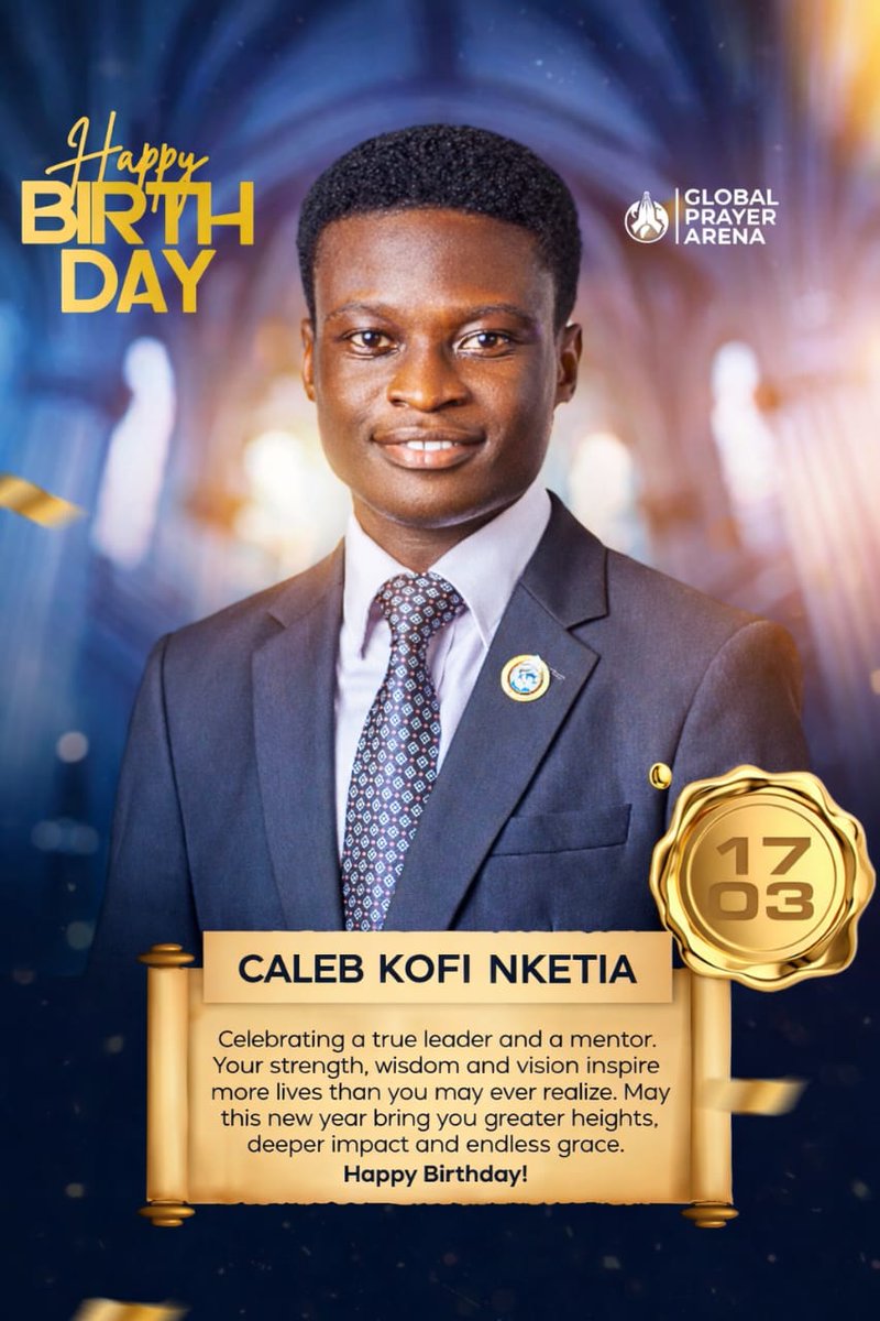 PrayWithGPA's tweet photo. Happy birthday, @CalebKofiNketia! 🎂

#GPA is blessed and grateful to have such a visionary leader as you! 🥳

May GOD continue to use you mightly for #𝐆𝐑𝐄𝐀𝐓𝐄𝐑𝐖𝐎𝐑𝐊𝐒! 🙌

Love and blessings! ❤️

#GlobalPrayerArena
#MakingUpTheHedge
#StandingInTheGap https://t.co/aT9bRYiNkC