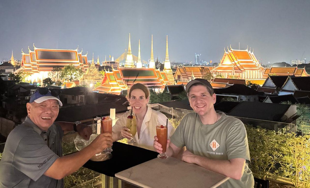 This was where I finished my tuktuk night tour, on a local toproof bar.

Bangkok, Thailand