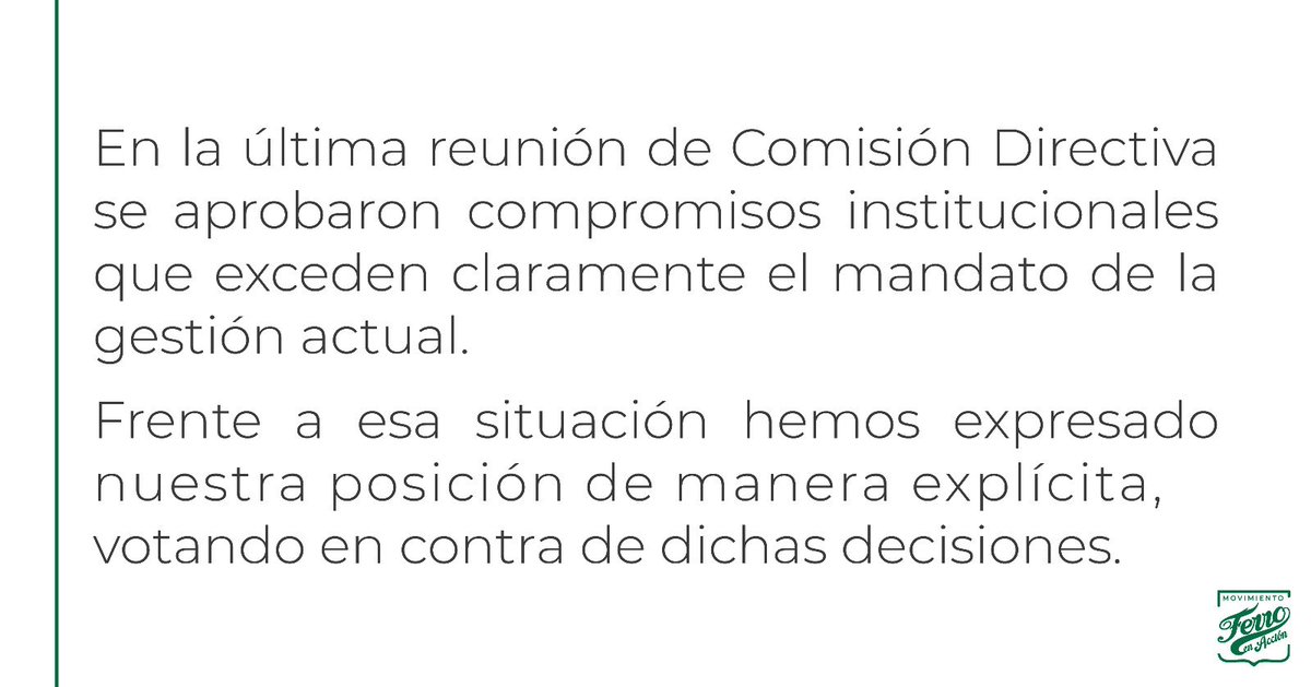 Movimiento Ferro en Acción tweet media
