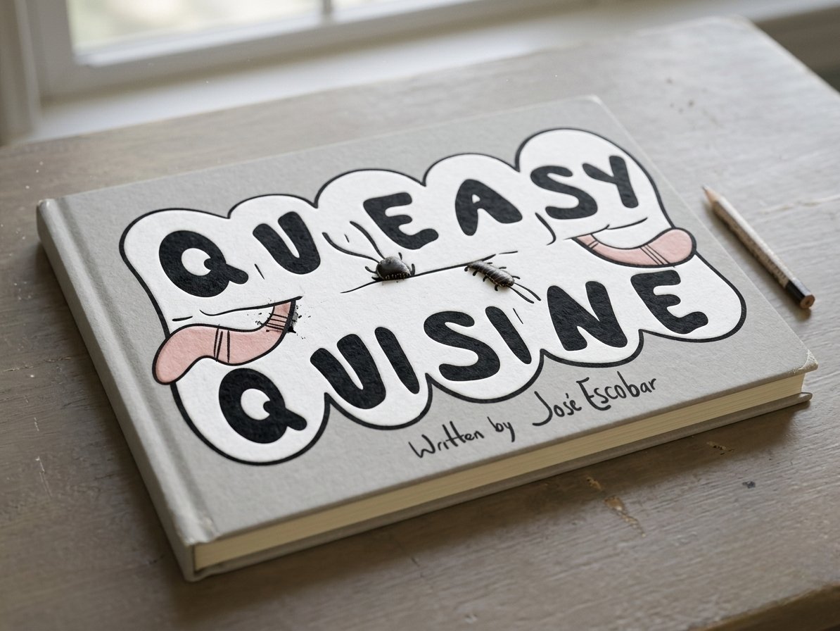 Write_eo's tweet photo. Made a mock book cover for one of my many rejected stories. #Publishers and #LiteraryAgents, take notice!!

QUEASY QUISINE -  

"A different kind of delicious!"

#picturebook #kidlit #original #author #childrensbooks https://t.co/i2WeMExOhg