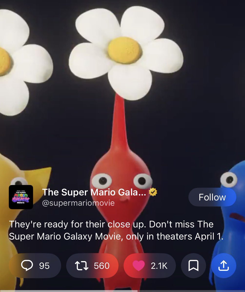eli_wert's tweet photo. @supermariomovie I found Pikmin! https://t.co/wopUIEWmb2