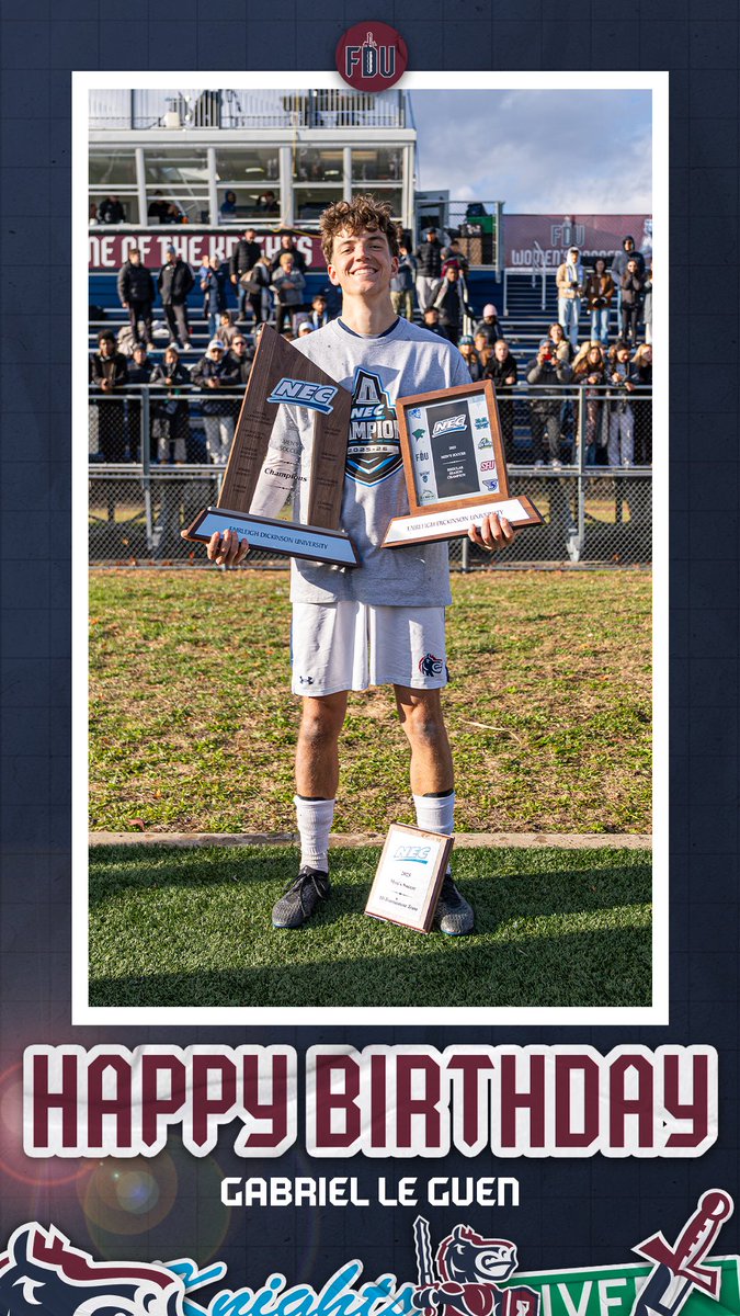 FDUKnightsMSOC's tweet photo. a very happy birthday to Gab Le Guen!!

#uKNIGHTED | @necmsoccer https://t.co/hFRIEB9bbI