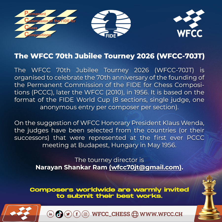 WFCC – World Federation for Chess Composition tweet media